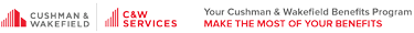 Cushman & Wakefield and C&W Services logo with tagline lock-up